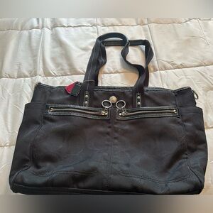 Coach Shoulder Bag with hot pink interior